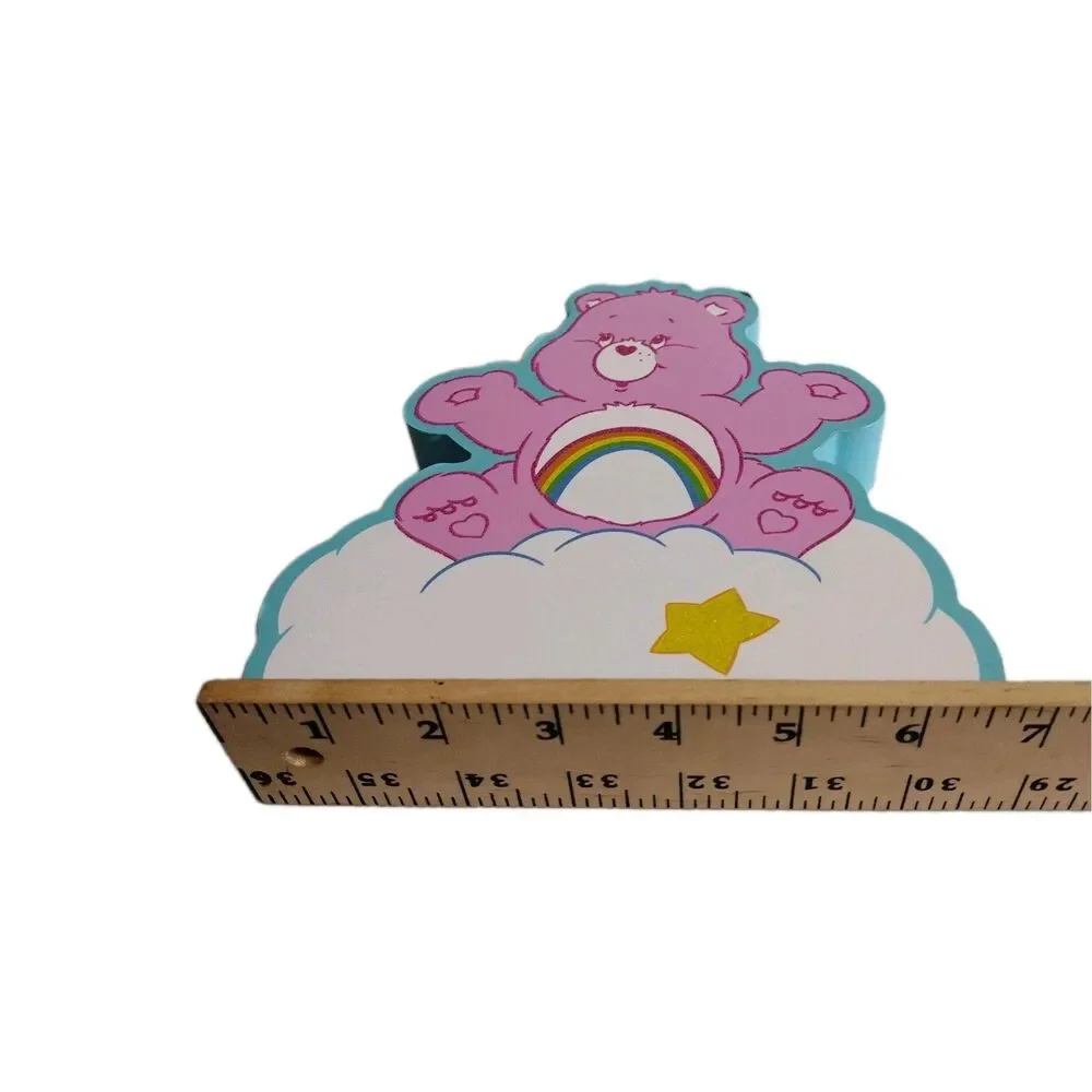 Care Bears Cheer Bear Wall Sign Decorative Wood Die Cut 2023 Nursery Kids Room